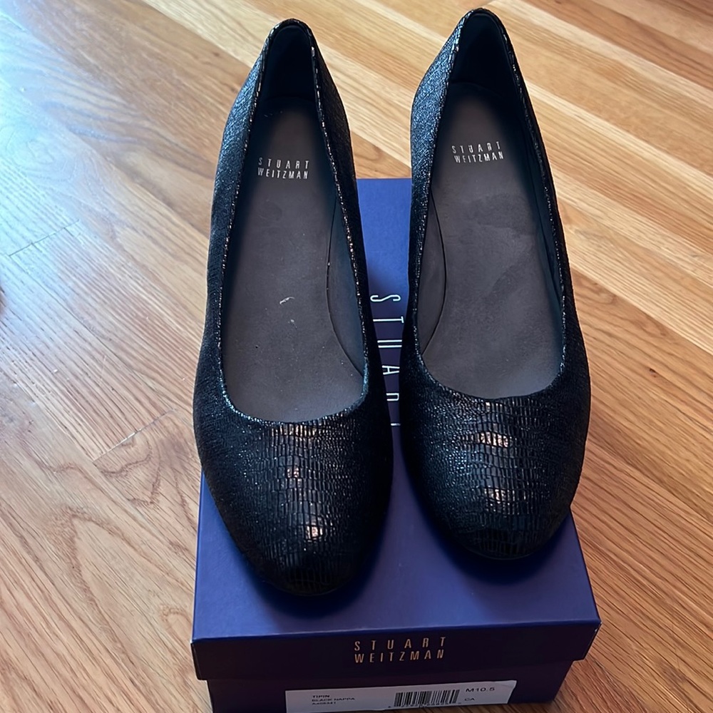 Stuart Weitzman black wedges